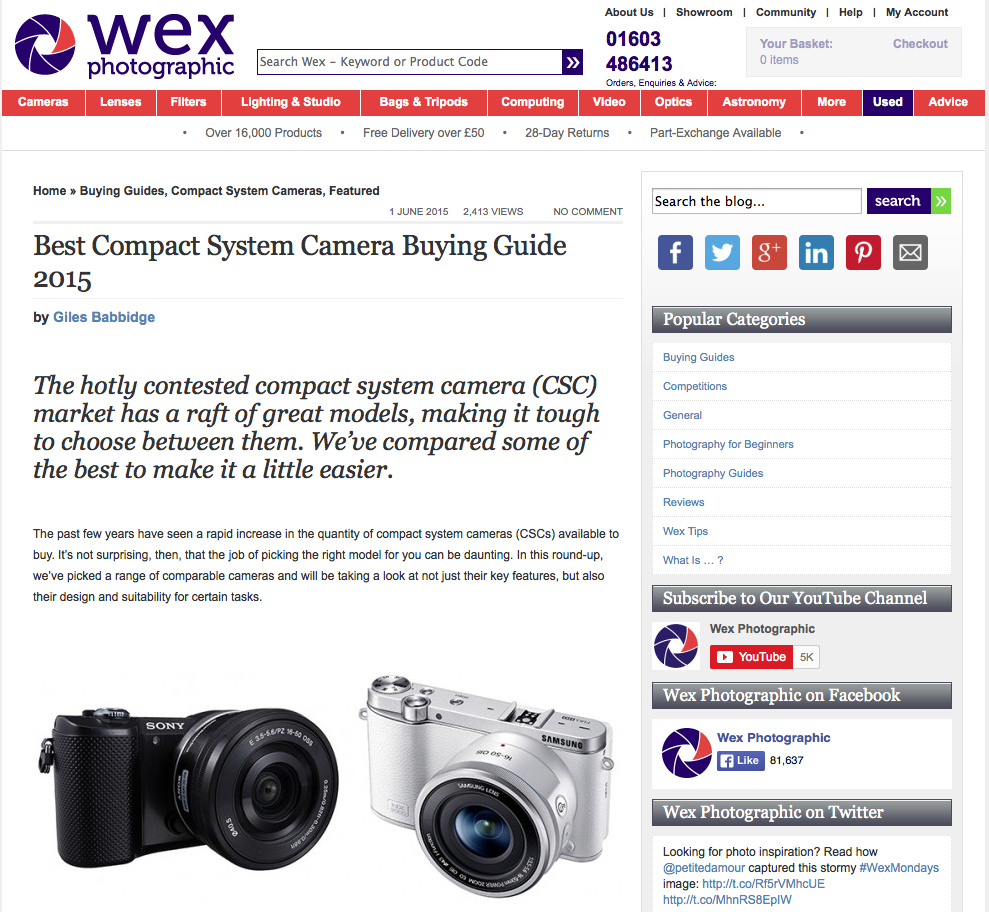 Tear sheet_Wex Blog_CSC Buyers Guide, 01.06.15