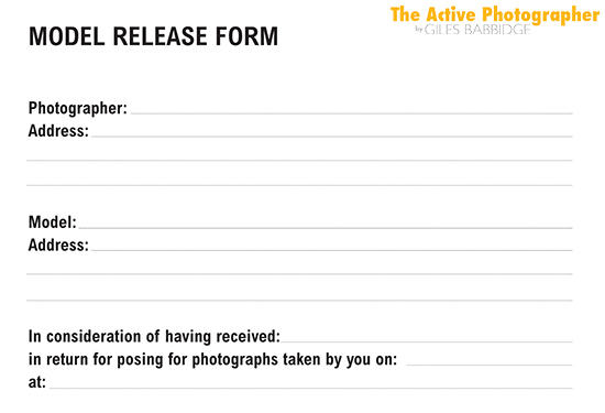 Model Release Form Template